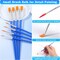 Small Paint Brushes Bulk, Anezus 50 Pcs Flat Tip Round Acrylic Paint Brushes for Kids Classroom Acrylic Watercolor Canvas Face Painting Touch Up